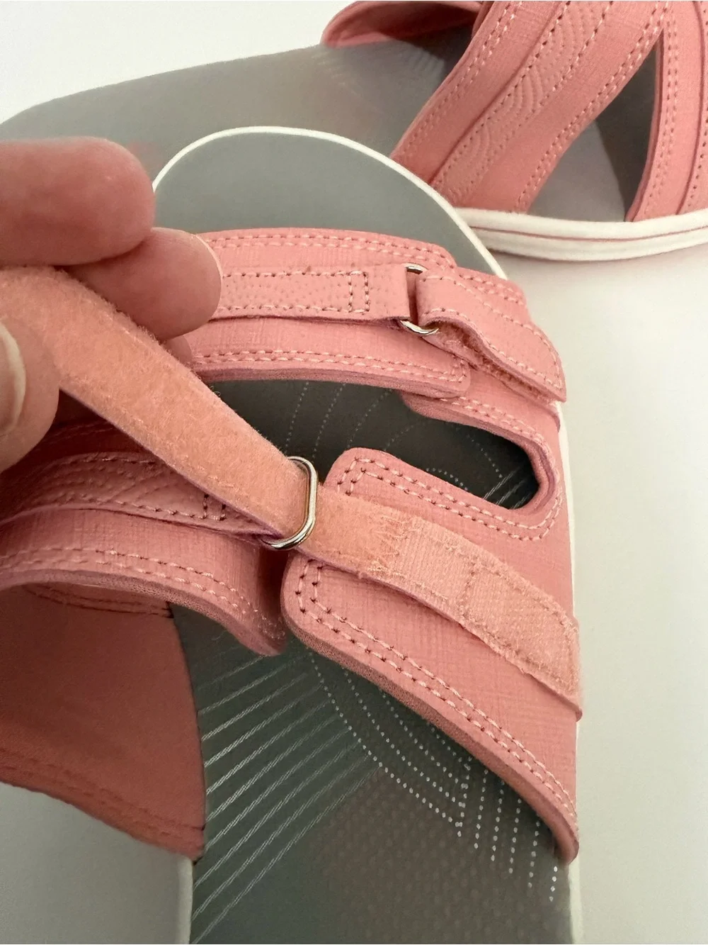 Clark’s pink cloud steppers sandals new women’s size 11 comfort‎ slip on summer